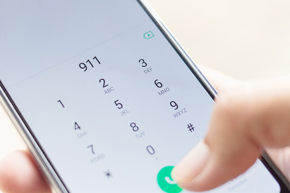 Call 911, if you need help.