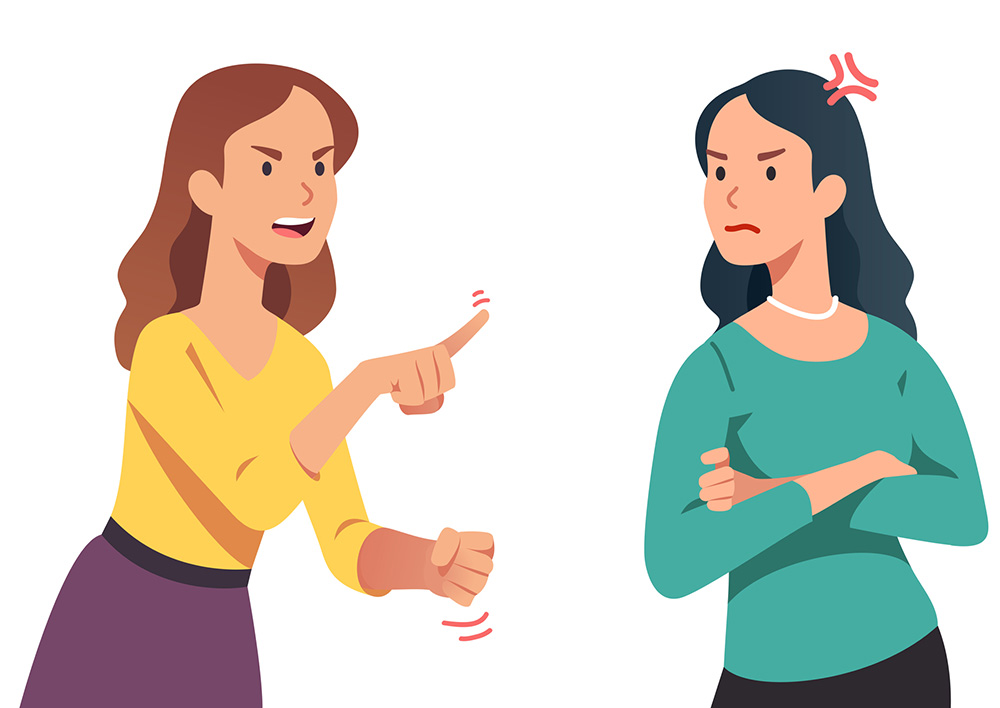 Don´t call names, invalidate, or shame someone.